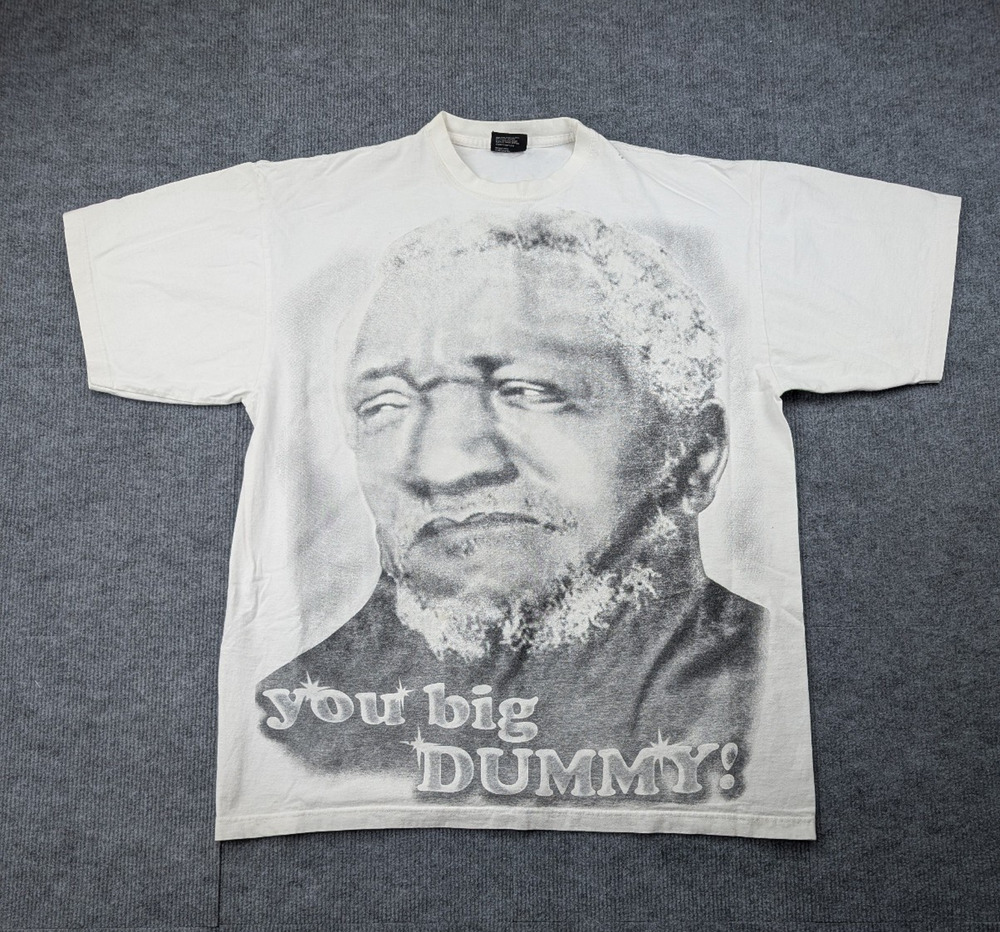 Vintage Sanford & Son Shirt Mens XL Redd Fox Fred You Big Dummy Big Graphic Y2K